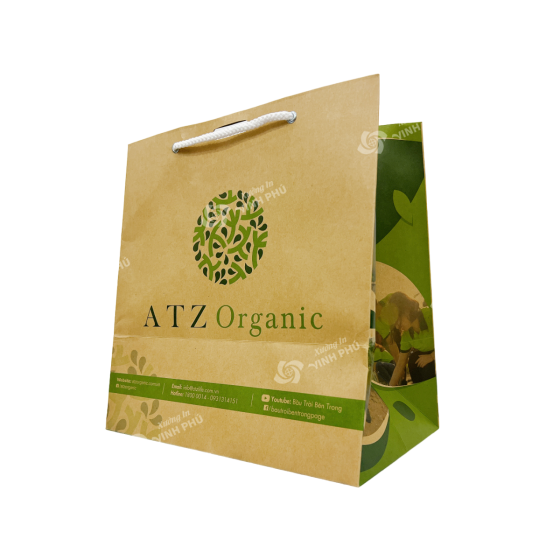 Túi giấy Draft đựng mỹ phẩm Organic