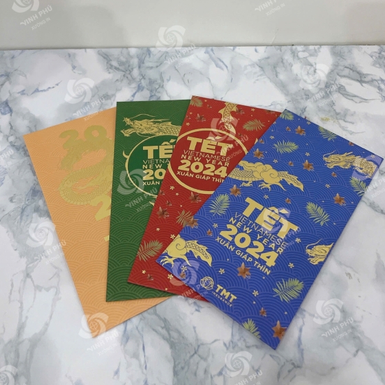 Bao lì xì có ép kim