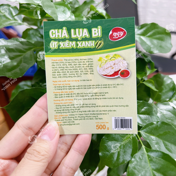 Decal chả lụa