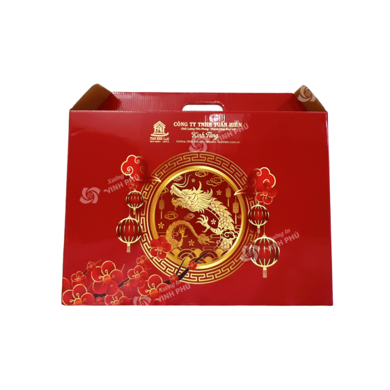 Carton sóng Bồi in logo dùng làm quà tặng