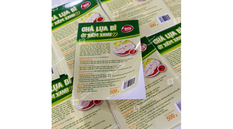 Decal chả lụa